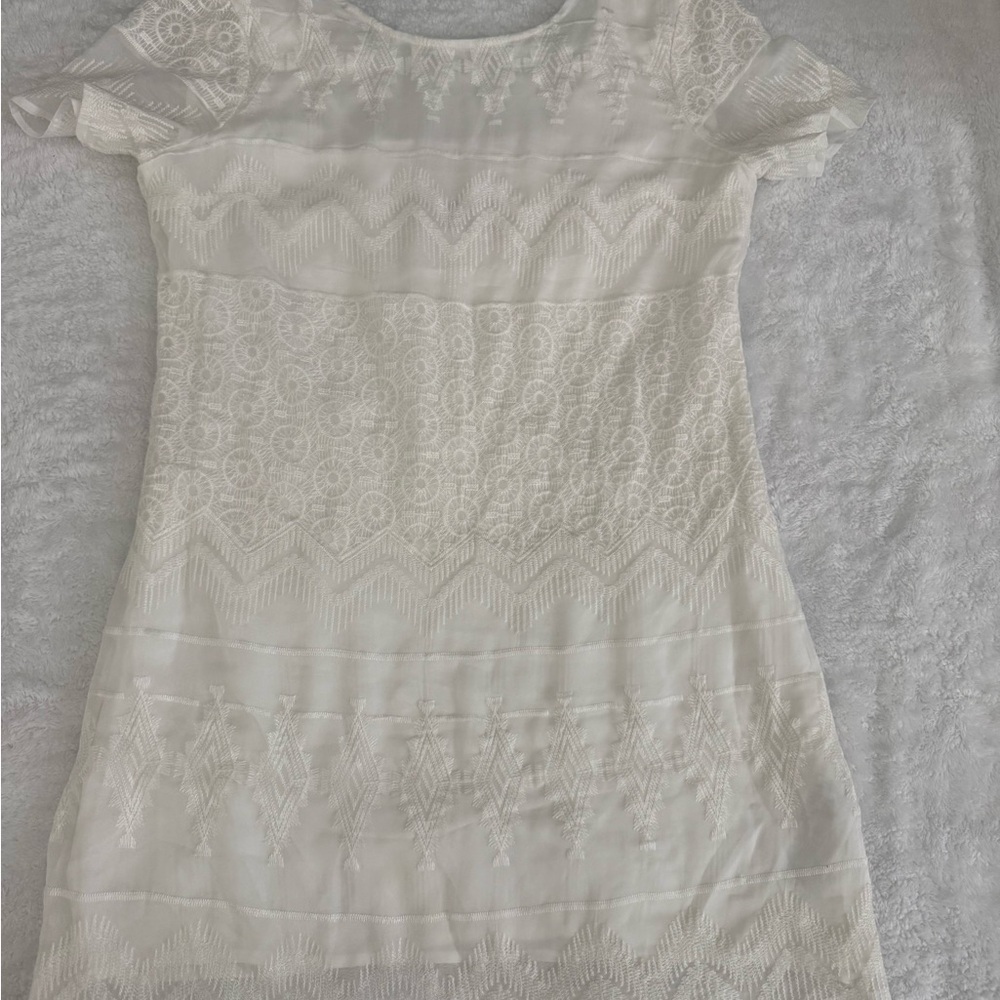 Abercrombie & Fitch White Lace Mini Dress